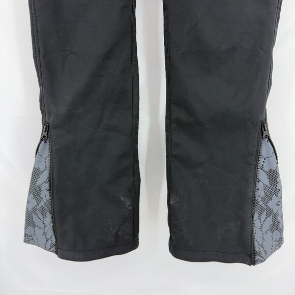 686 Women M Snowboarding Pants Waterproof Insulated Skinny Fit Black Flare TEAR - Picture 2 of 10